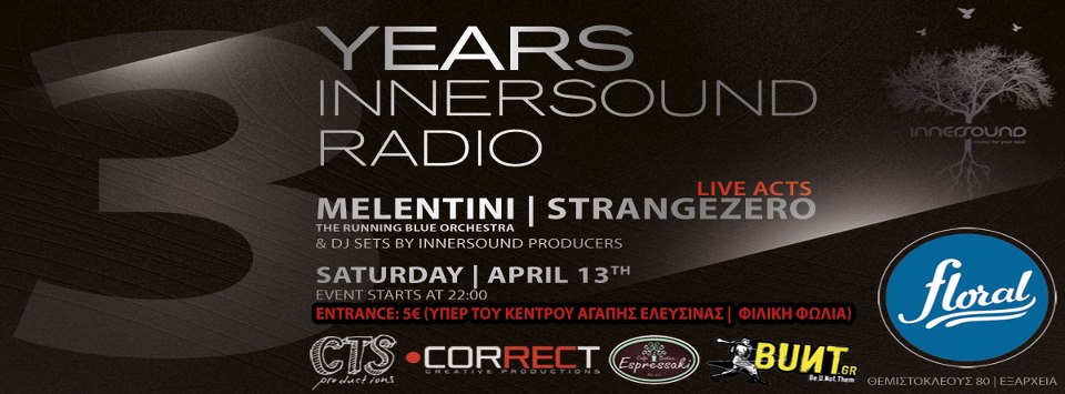 3 Years Innersound Radio – Φιλανθρωπική Eκδήλωση